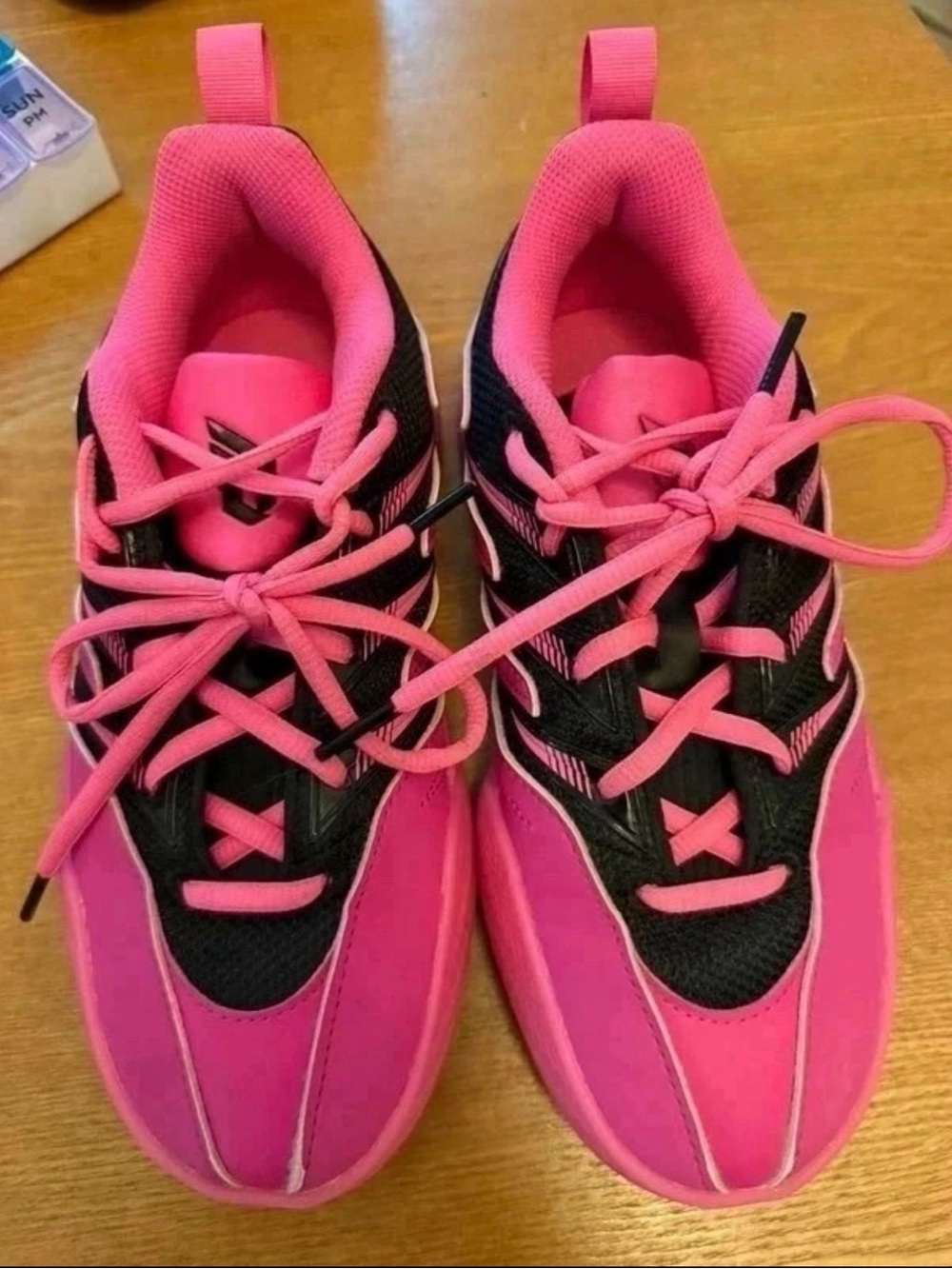 adidas Kids Pink and Black Sneakers